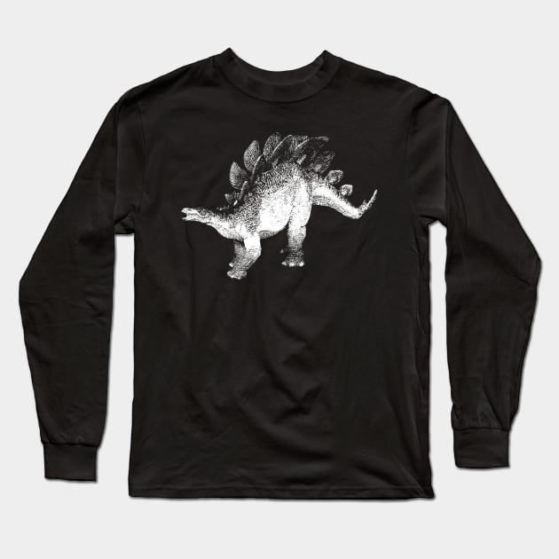 Stegosaurus Long Sleeve T-Shirt by nickbeta